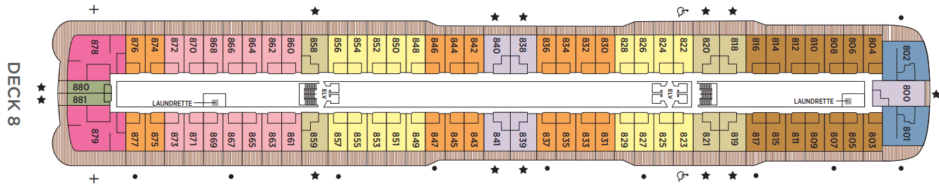 Deckplan Deck 8 – Seven Seas Splendor