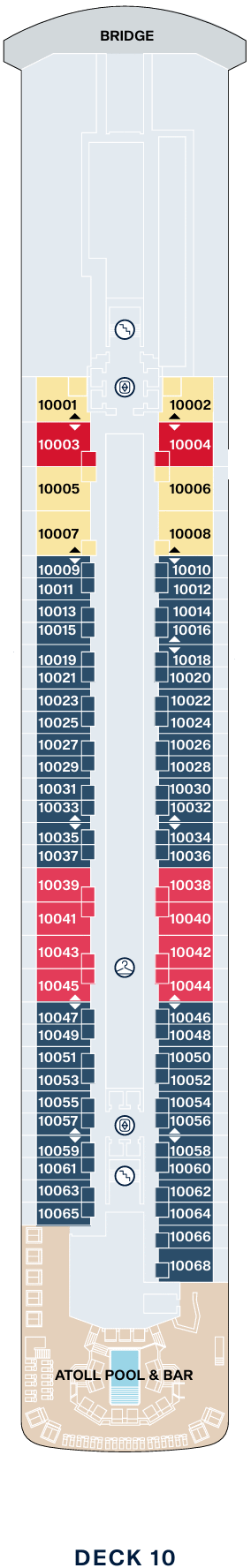 Deckplan Deck 10 – Explora III