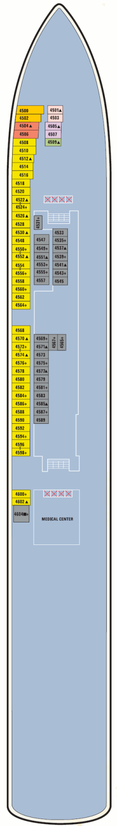 Deckplan Deck 04 – Norwegian Gem