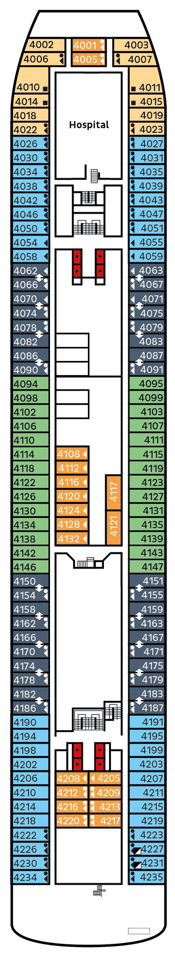 Deckplan Atlantic Deck – Vasco da Gama