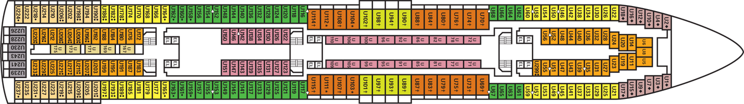 Deckplan Upper Deck – Carnival Sensation