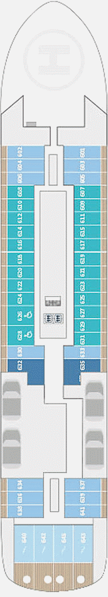 Deckplan Deck 6 – Commandant Charcot