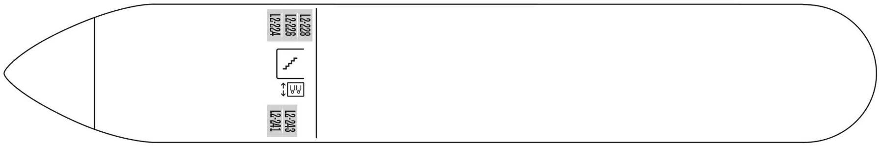 Deckplan Deck 2 – MS Finnmarken