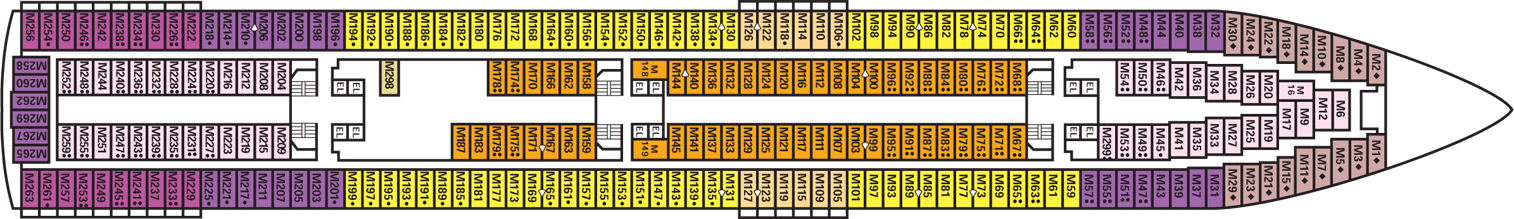 Deckplan Main Deck – Carnival Sensation