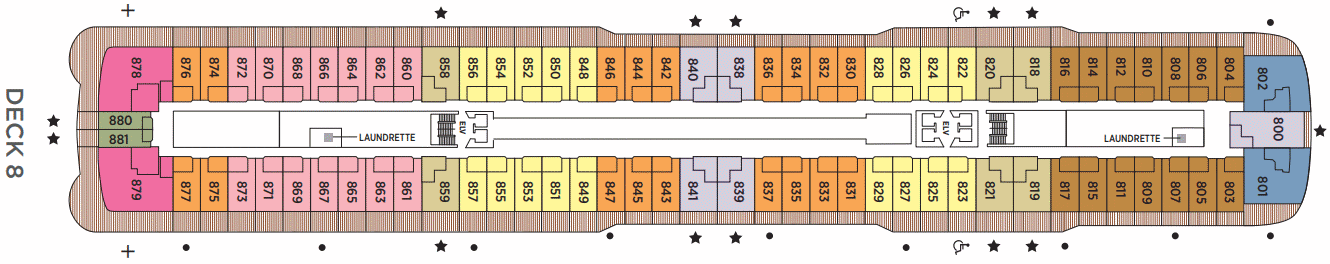 Deckplan Deck 8 – Seven Seas Grandeur