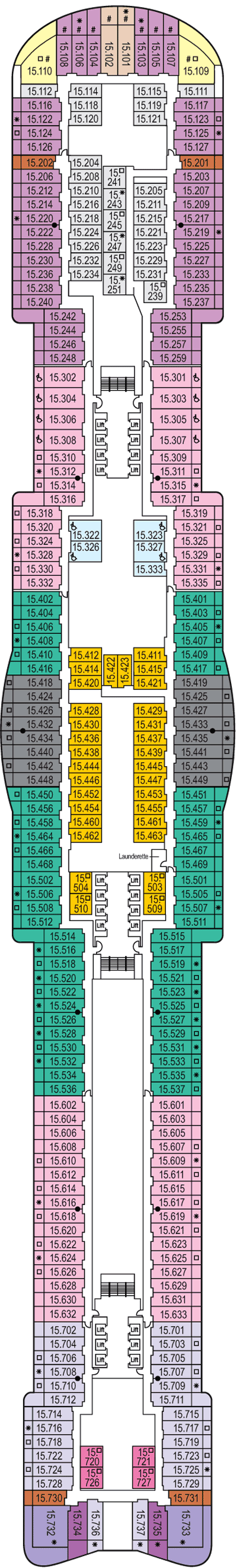 Deckplan Deck 15 – Iona