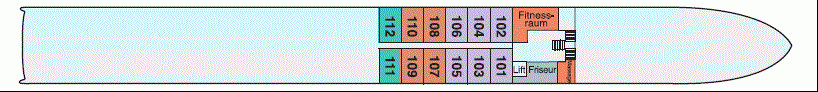 Deckplan Hauptdeck – Amadeus Brilliant