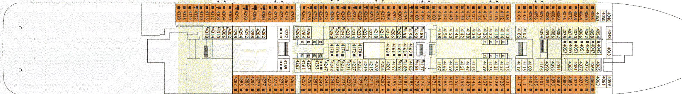 Deckplan Deck 4 – Costa Toscana