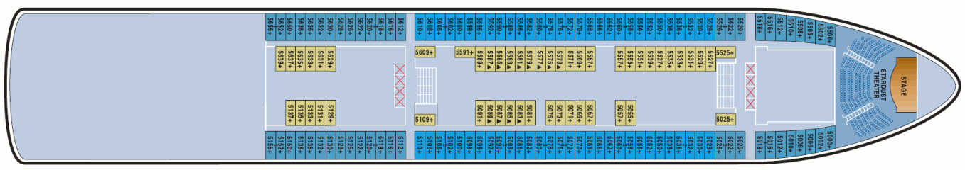 Deckplan Deck 5 – Norwegian Star