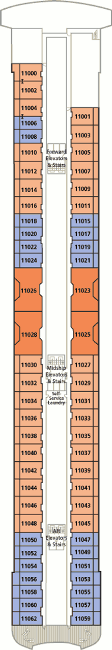 Deckplan Penthouse 2 Deck – Crystal Serenity