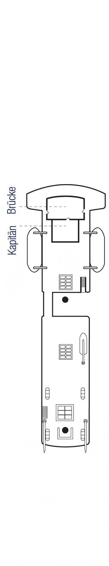 Deckplan Sonnendeck – Sea Cloud II