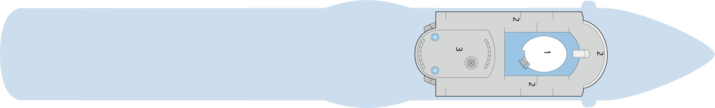 Deckplan Deck 15 – AIDAstella