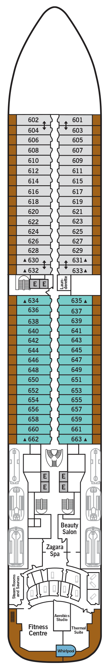 Deckplan Deck 6 – Silver Muse