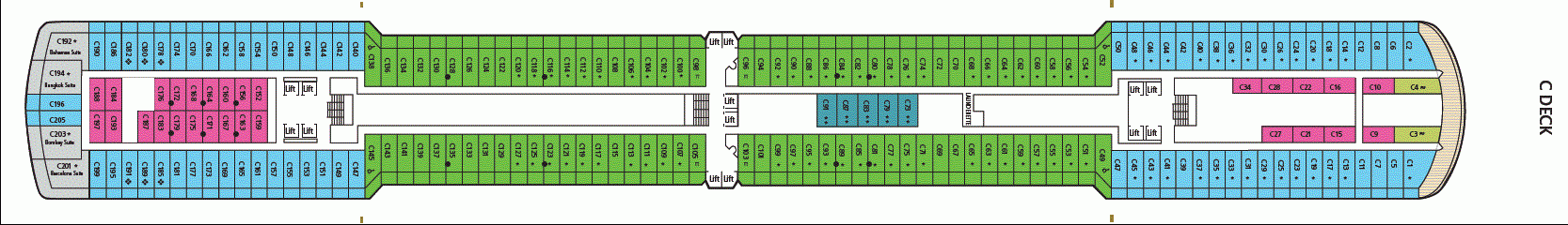 Deckplan C Deck – Arcadia