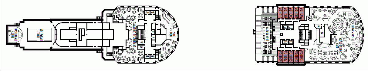 Deckplan Deck 11 - Observation Deck – Nieuw Amsterdam