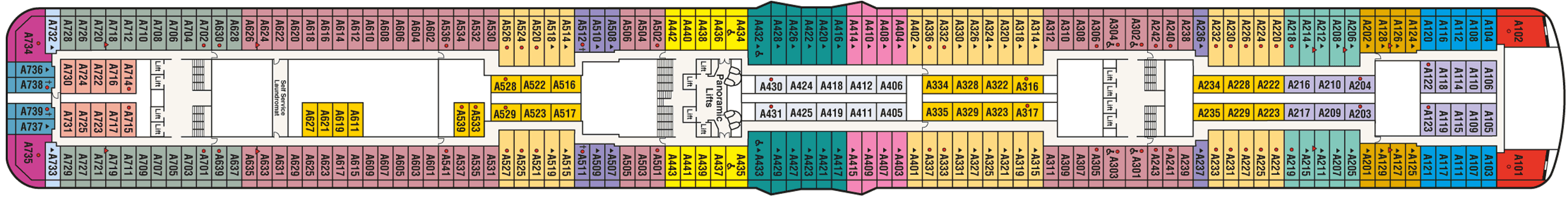 Deckplan Deck 12 Aloha – Sky Princess
