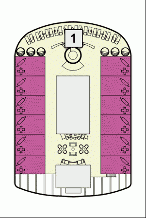Deckplan Deck 16 - Möwe – Mein Schiff 1