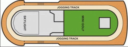 Deckplan Sun Deck – Carnival Paradise