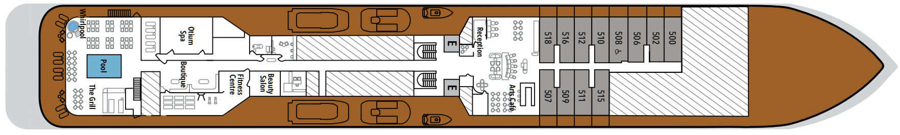 Deckplan Deck 5 – Silver Endeavour