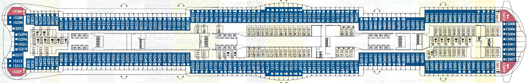 Deckplan Deck 15 – Costa Toscana