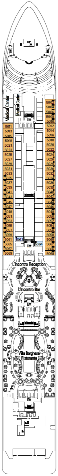 Deckplan Pianoforte – MSC Orchestra
