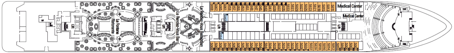 Deckplan Petrarca – MSC Poesia