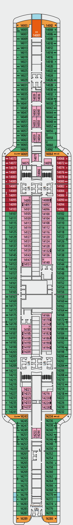 Deckplan 14 Maui – MSC Seascape
