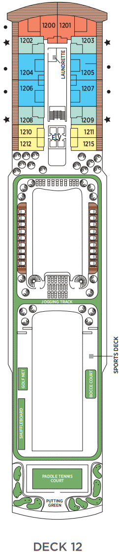 Deckplan Deck 12 – Seven Seas Grandeur