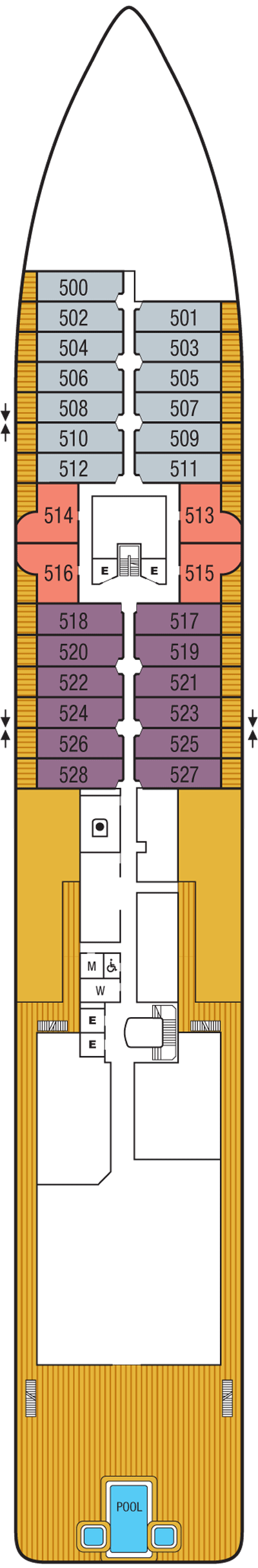 Deckplan Deck 05 – Seabourn Venture
