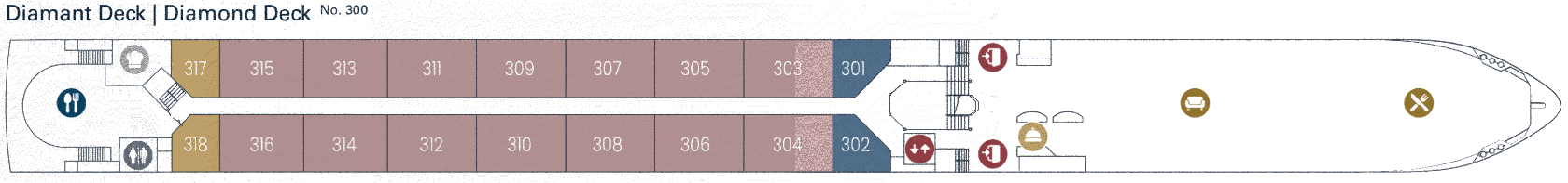 Deckplan Diamantdeck – Viva Unique