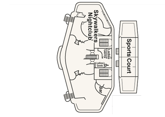 Deckplan Deck 17 - Sky – Diamond Princess