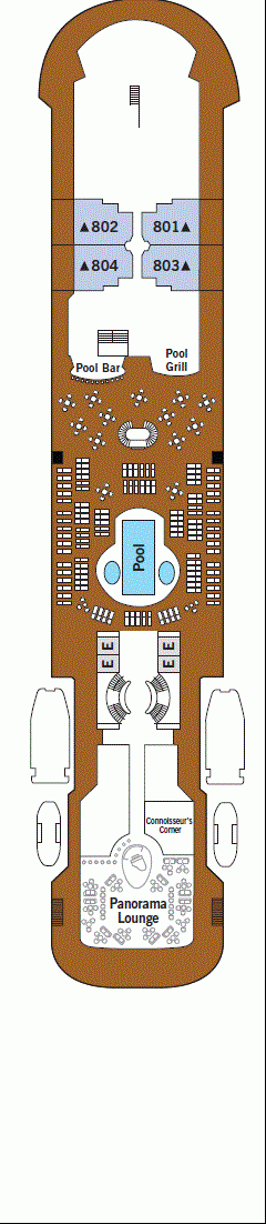 Deckplan Deck 8 – Silver Wind