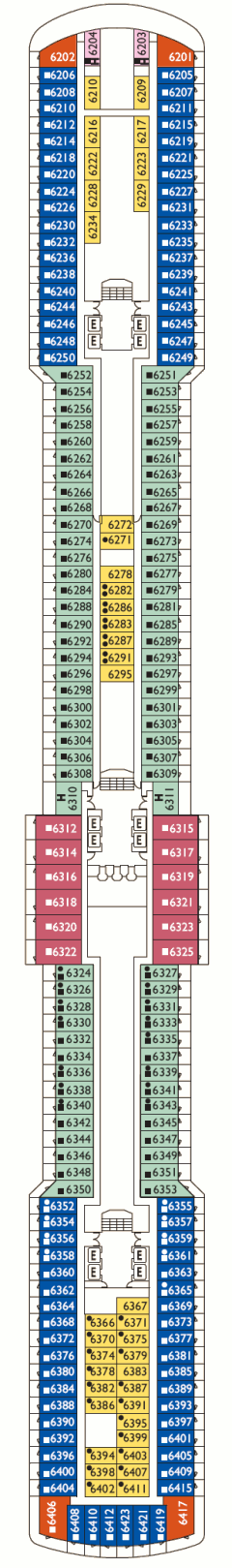 Deckplan Ortensia Deck – Costa Deliziosa