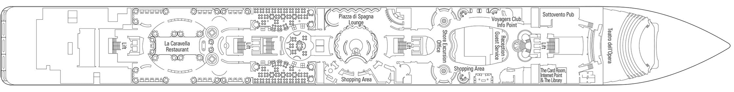 Deckplan Deck 5 - Aida – MSC Opera