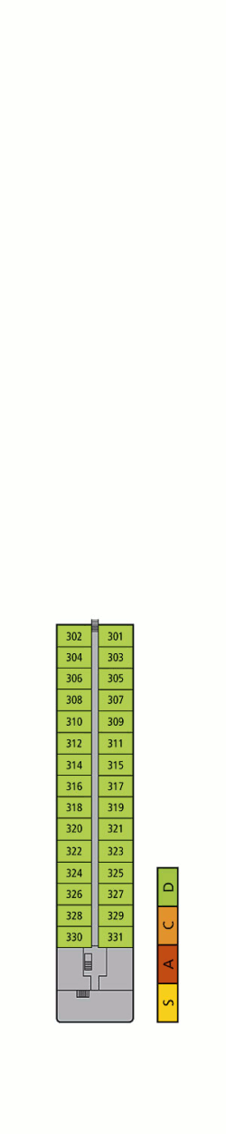 Deckplan Deck 3 – A-Rosa Stella