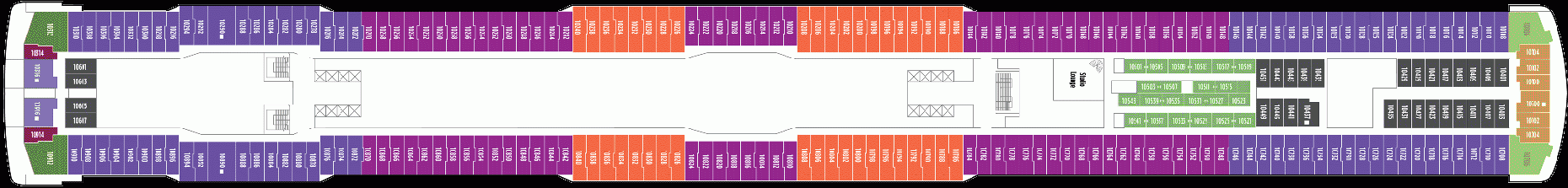 Deckplan Deck 10 – Norwegian Breakaway