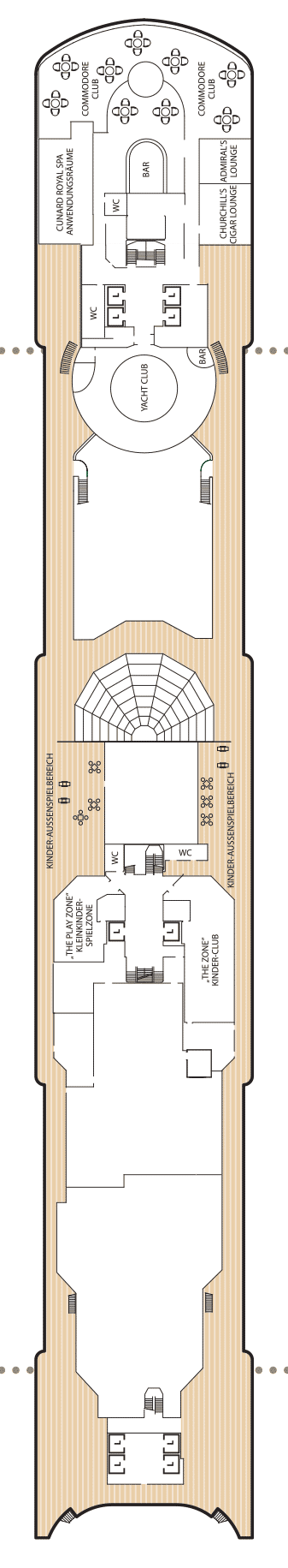 Deckplan Deck 10 – Queen Elizabeth