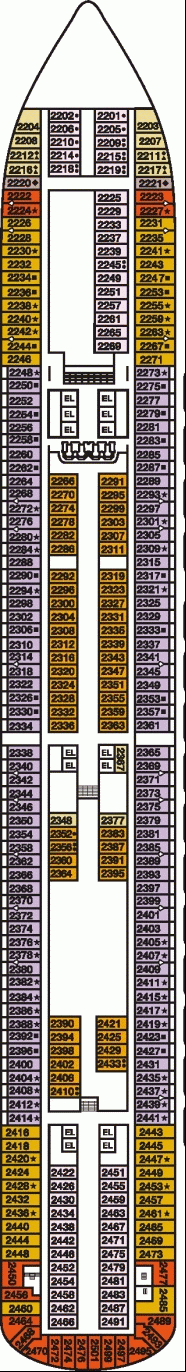Deckplan Main Deck – Carnival Magic