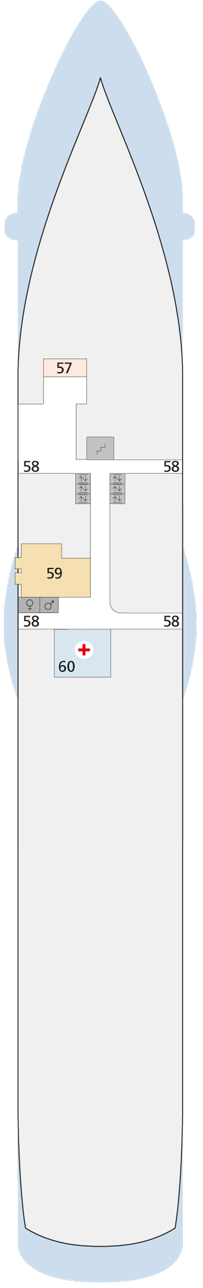 Deckplan Deck 3 – AIDAmar
