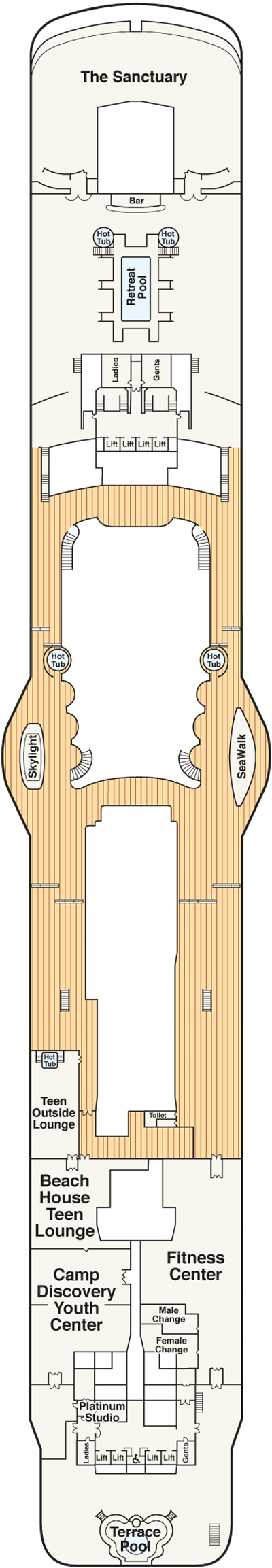Deckplan Sun 17 – Regal Princess