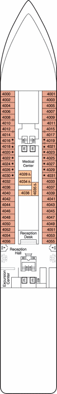 Deckplan Deck 4 – Regatta