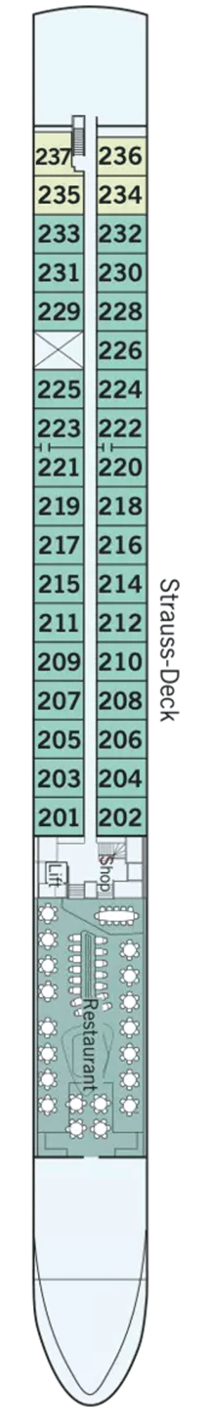 Deckplan 2 - Strauss Deck – Amadeus Riva