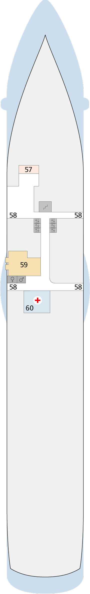 Deckplan Deck 3 – AIDAstella