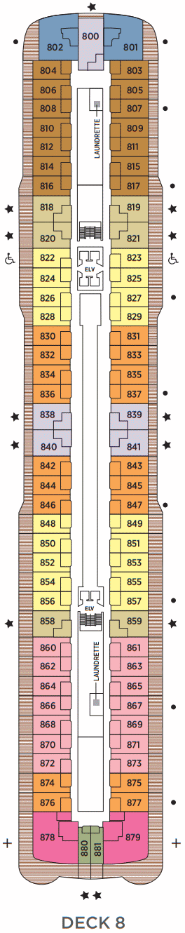 Deckplan Deck 8 – Seven Seas Grandeur
