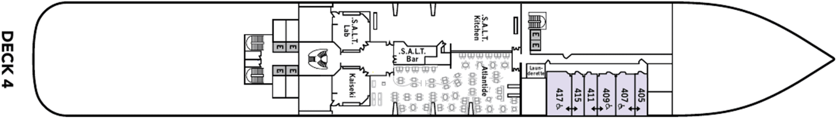 Deckplan Deck 4 – Silver Dawn