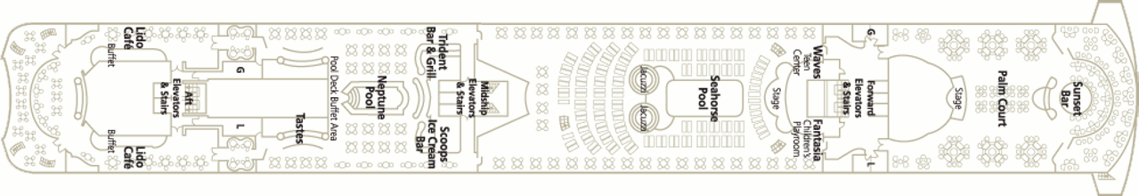 Deckplan Lido Deck – Crystal Serenity