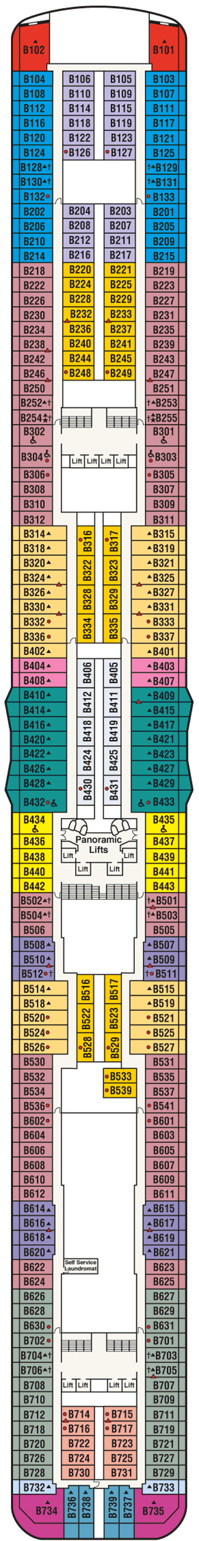 Deckplan Deck 11 Baja – Royal Princess