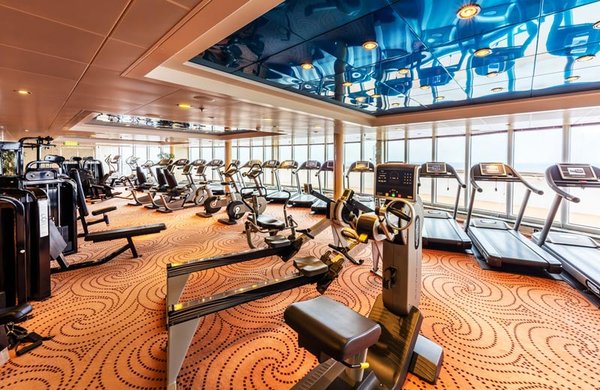 Bei solch gutem Essen wie an Bord der Victoria nimmt man schnell mal zu. Da hilft ein gutes Workout im Fitnessbereich