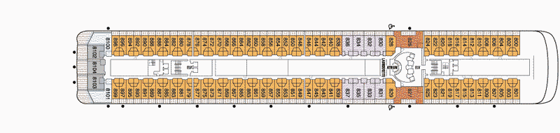 Deckplan Deck 8 – Seven Seas Mariner