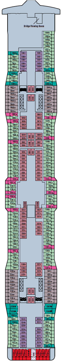 Deckplan Deck 13 – Norwegian Epic
